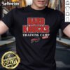 Buffalo Bills 2025 Hard Knocks Training Camp T-Shirt featuring team colors and logo, perfect for fans and collectors.