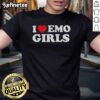 Nice I Heart Emo Girls T-Shirt featuring a stylish design for emo fashion enthusiasts and trendsetters.