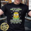 Nice Minion I Actually Don'T Need To Control My Anger T-Shirt featuring a cheerful minion graphic, perfect for humor lovers.