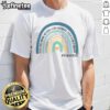 Colorful 'Nice Rainbow Teacher Love Inspire Lead Motivate' T-Shirt design for educators, celebrating teaching and motivation.