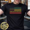 Nice Young Gifted And Black America Flag T-Shirt featuring a vibrant design celebrating Black excellence and patriotism.