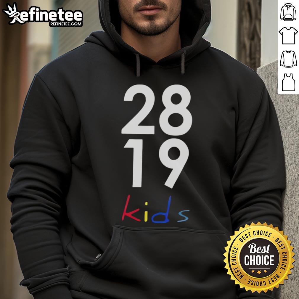 Official 2819 Kids Hoodie in vibrant colors, perfect for stylish and cozy kids' fashion. Ideal for everyday wear.