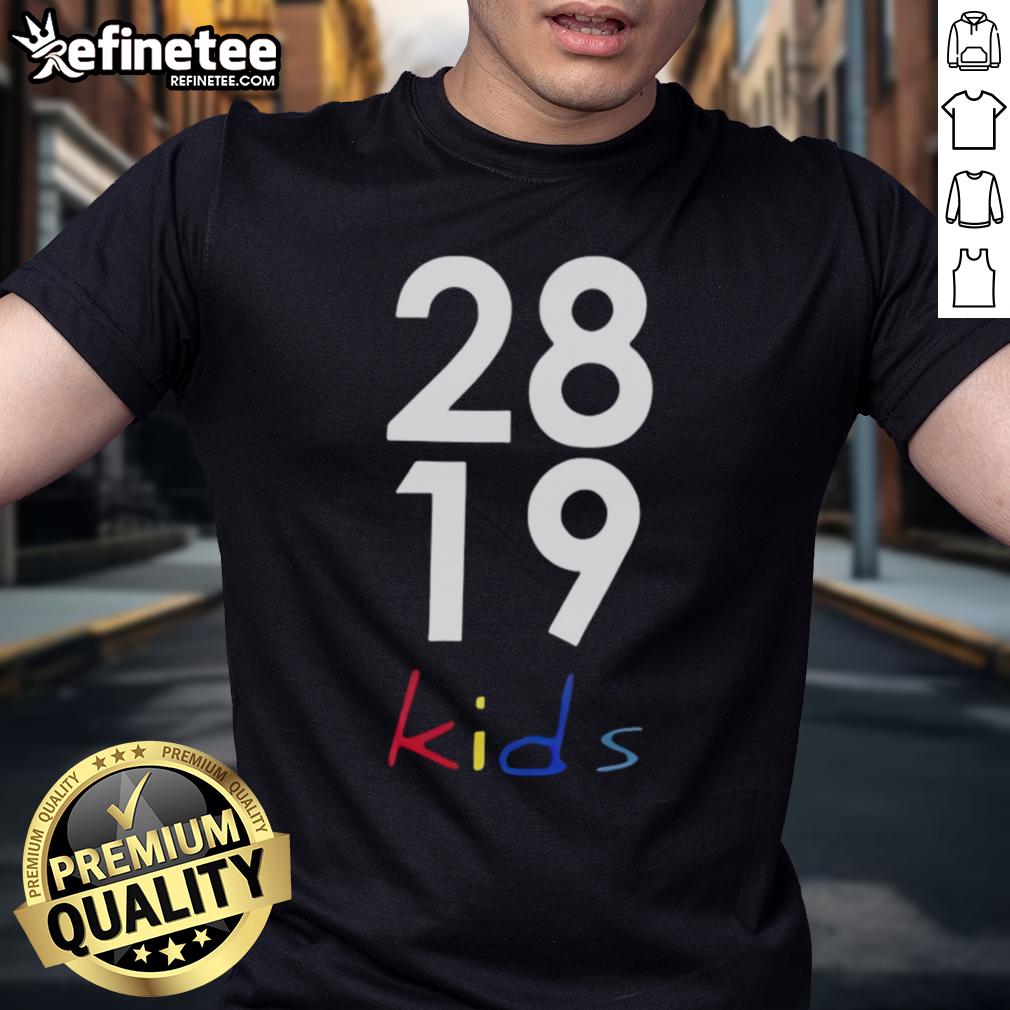Official 2819 Kids T-Shirt in vibrant colors featuring a fun design, perfect for playful and stylish young ones.
