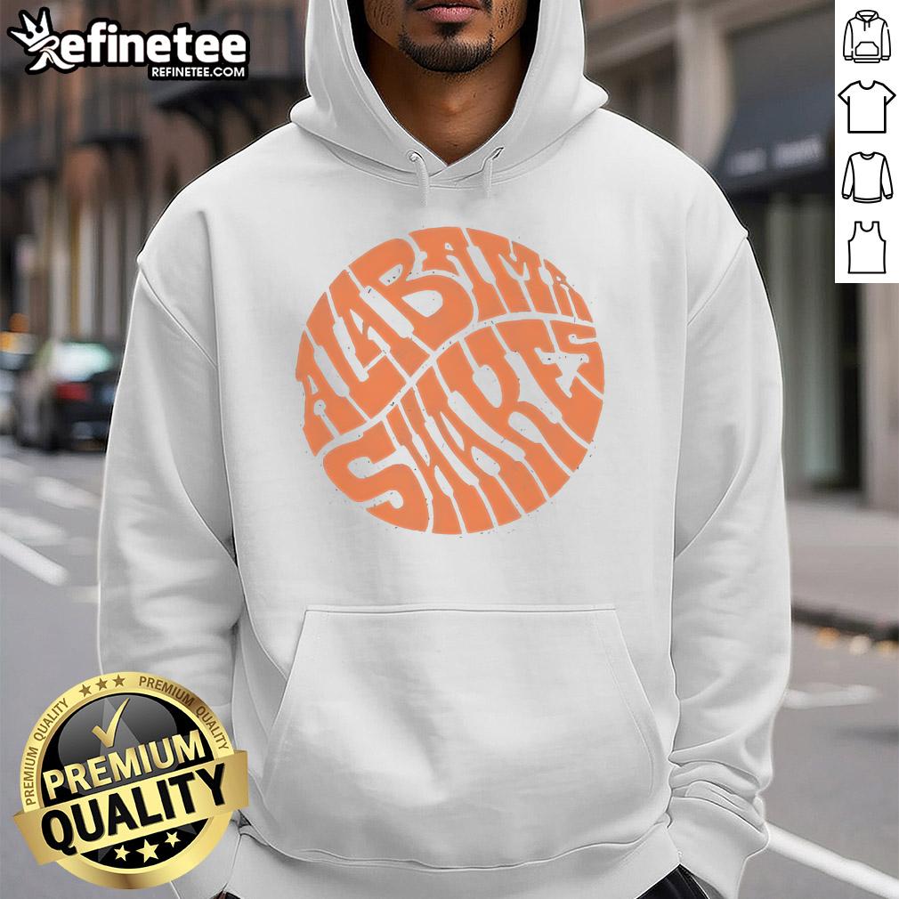 Official Alabama Shakes Circle Logo Hoodie featuring a bold design and vibrant colors, perfect for fans.