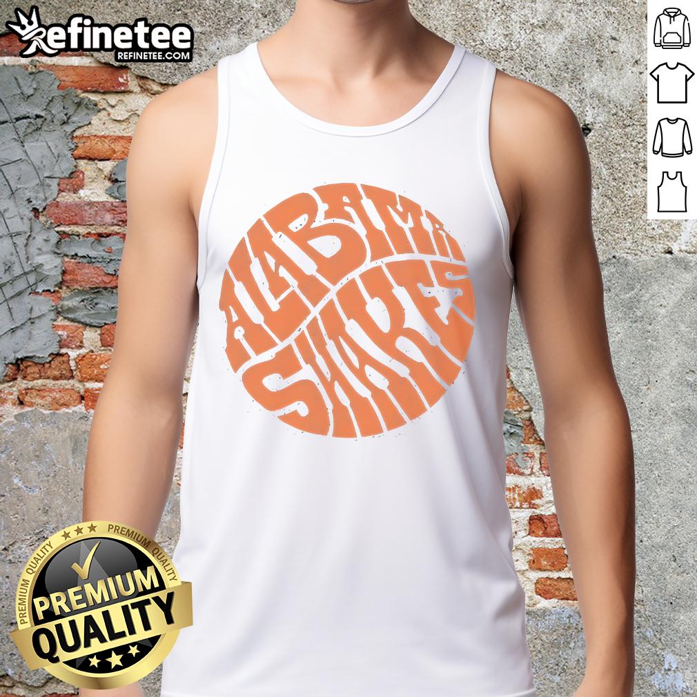Official Alabama Shakes circle logo tank top featuring a stylish design perfect for fans of the band.