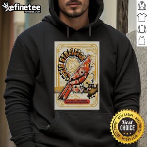 Official Chris Stapleton July 11, 2025 concert poster at Hollywood Casino Amphitheatre, St. Louis, MO, on a hoodie.