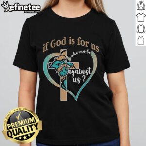 Official Coastal Carolina Chanticleers 'If God Is For Us Who Can Be Against Us' Ladies Tee in blue.