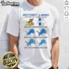 Official Detroit Lions History of Team Logos T-Shirt featuring iconic logos in a stylish design for fans.