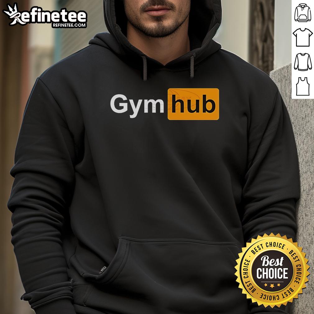 Official Gym Hub Hoodie in stylish black, perfect for workouts and casual wear, featuring the Gym Hub logo.