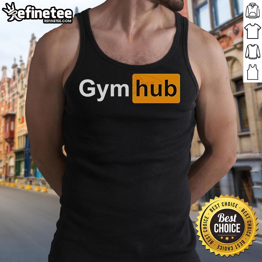 Official Gym Hub Tank Top in black, showcasing a stylish design perfect for workouts and fitness enthusiasts.