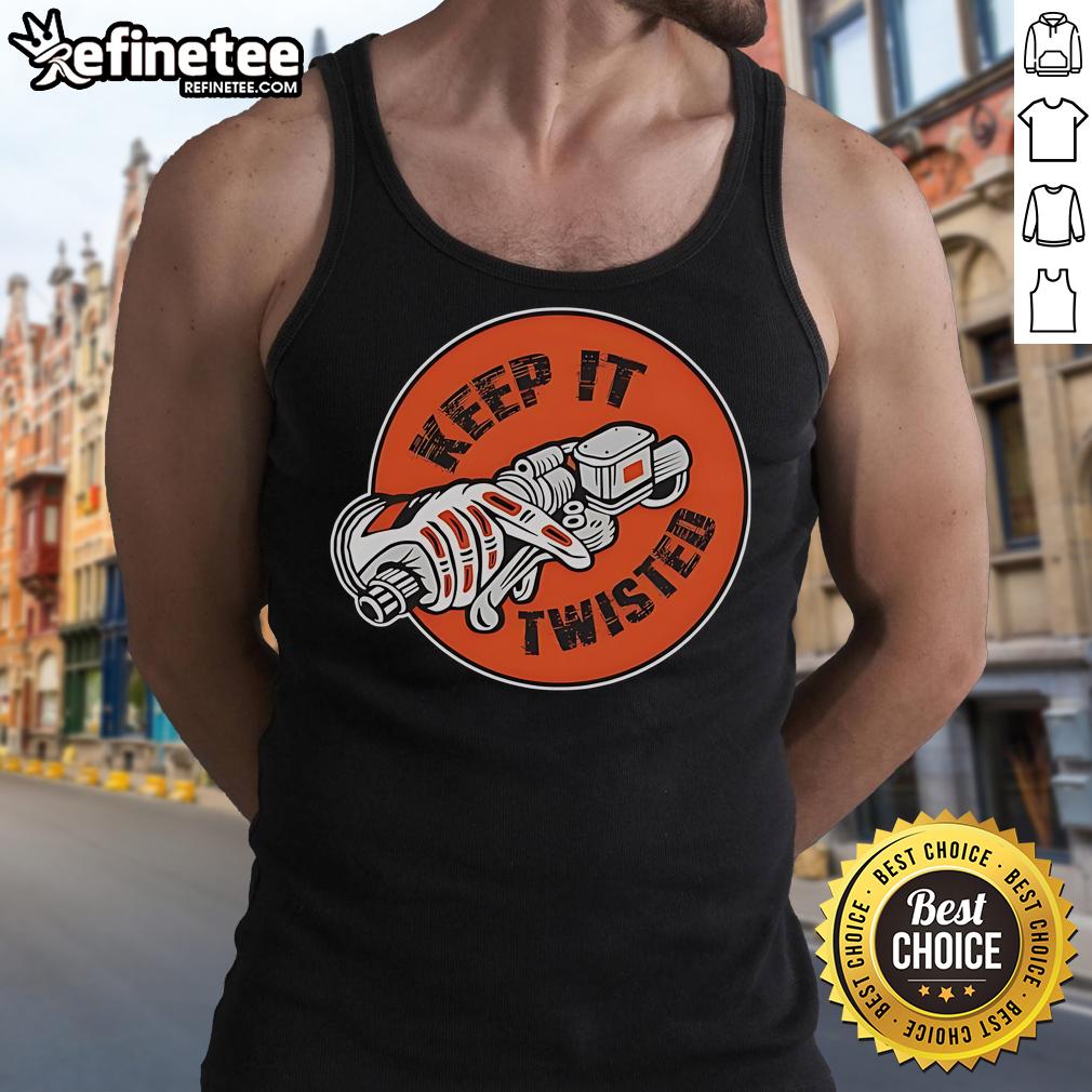 Official Keep It Twisted logo tank top featuring a stylish design perfect for casual wear and summer fashion.