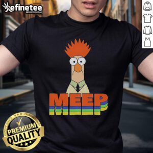 Official Muppet Beaker Meep T-Shirt featuring a fun design of Beaker with his iconic expression and vibrant colors.