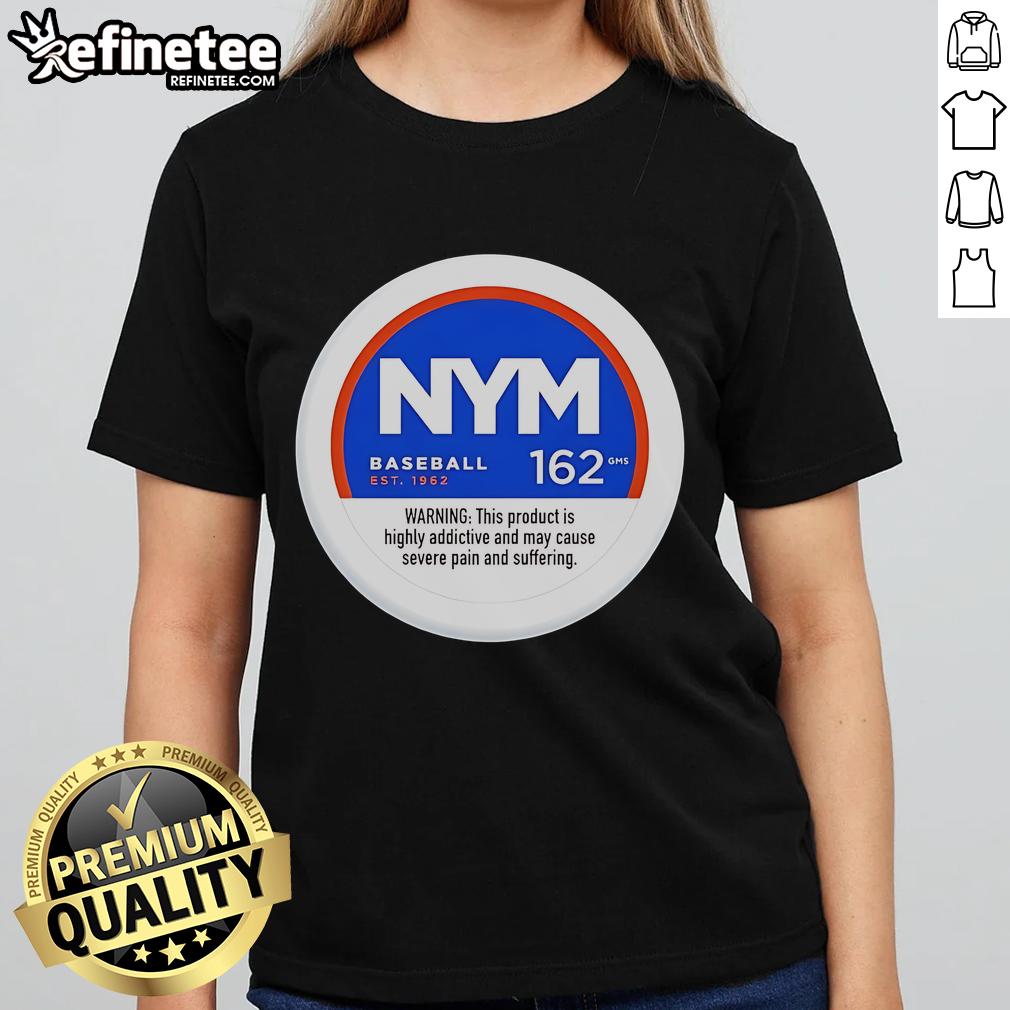 Official NYM Baseball 162 GMS Ladies Tee featuring a stylish design and comfortable fit for female fans of the team.