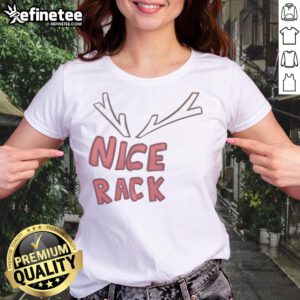 Official Nice Rack Ladies Tee featuring a stylish design, perfect for casual wear and showcasing personality.