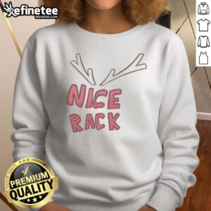 Official Nice Rack Sweatshirt in navy blue, featuring a stylish design perfect for casual wear and comfort.