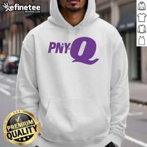 Official PNY Q Logo Hoodie featuring a stylish design, perfect for casual wear and showcasing PNY's branding.