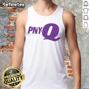 Official PNY Q logo tank top featuring a stylish design, perfect for casual wear and showcasing the PNY brand.