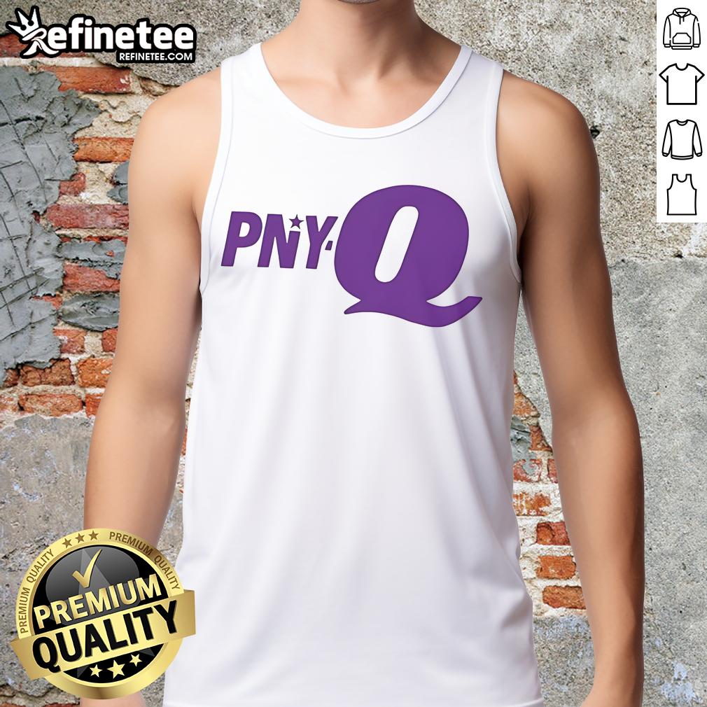 Official PNY Q logo tank top featuring a stylish design, perfect for casual wear and showcasing the PNY brand.