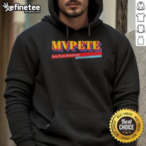 Pete Crow Armstrong MVPETE centerfield hoodie featuring logo, perfect for fans and athletes alike.