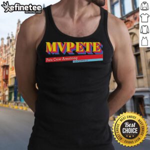 Alt Text: Pete Crow-Armstrong MVPETE Centerfield tank top showcasing stylish design for baseball fans.