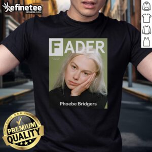 Official Phoebe Bridgers Fader T-Shirt featuring a stylish design and vibrant colors, perfect for fans of the artist.