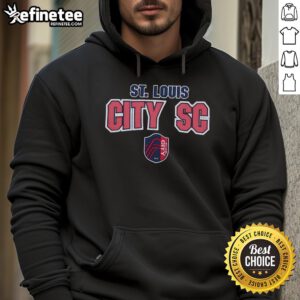 Official St. Louis CITY SC Legendary Slub Hoodie featuring team colors and logo, perfect for fans and casual wear.