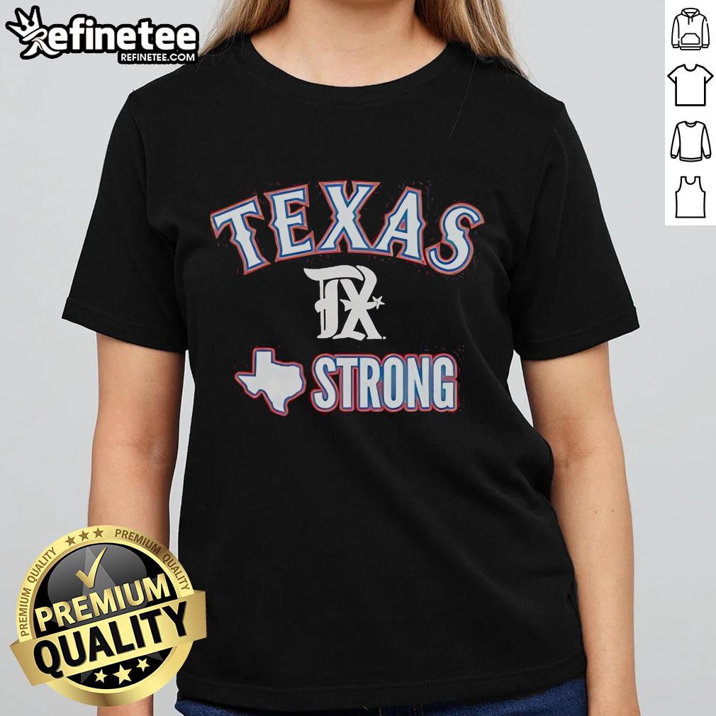 Official Texas Strong Pray For Texas Ladies Tee in vibrant colors, showcasing state pride and resilience.