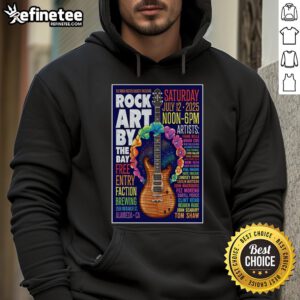 Official The Rock Poster Society event in Alameda, CA, July 12th, 2025, featuring a guitar hoodie design.