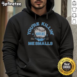Official The Sandlot x Miami Marlins You're Killin' Me Smalls Hoodie featuring vibrant design and comfortable fit.