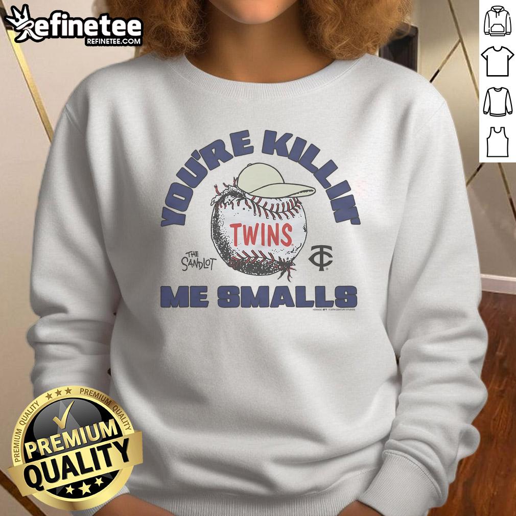 Official The Sandlot X Minnesota Twins Sweatshirt featuring classic baseball design, perfect for fans and casual wear.