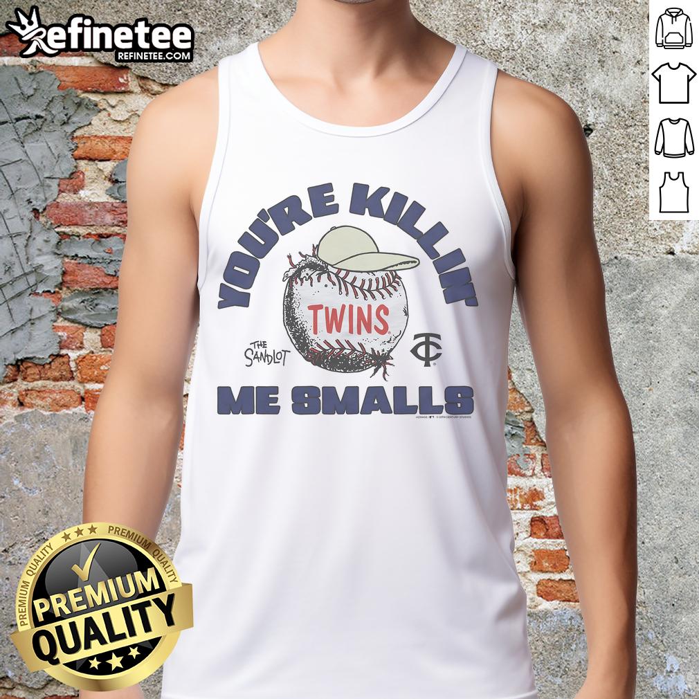 Official The Sandlot X Minnesota Twins tank top featuring vintage baseball design for fans and summer wear.