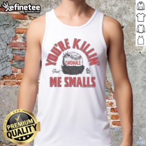 Official The Sandlot X St. Louis Cardinals You're Killin' Me Smalls tank top featuring vintage baseball design.