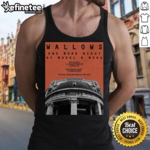 Official Wallows August 20, 2025 O2 Academy Brixton London UK poster tank top featuring vibrant band artwork.