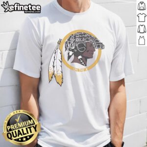 Alt Text: Official Washington Commanders Redskins On The X Mascot T-Shirt featuring bold design and team logo for fans.