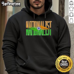 Alt Text: Original Outfitgoal Nationalist India Flag Hoodie featuring vibrant colors and a stylish design for patriotic wear.