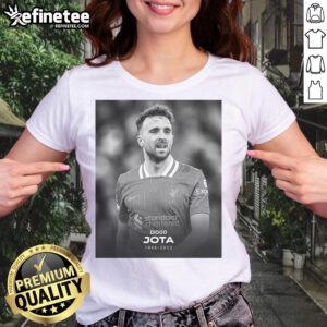 Original Rip Soccer Liverpool's Diogo Jota Ladies Tee featuring stylish design, perfect for soccer fans and supporters.