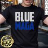 Premium Blue Maga Democrat Make America Great Again T-Shirt featuring bold graphics and a comfortable fit for supporters.