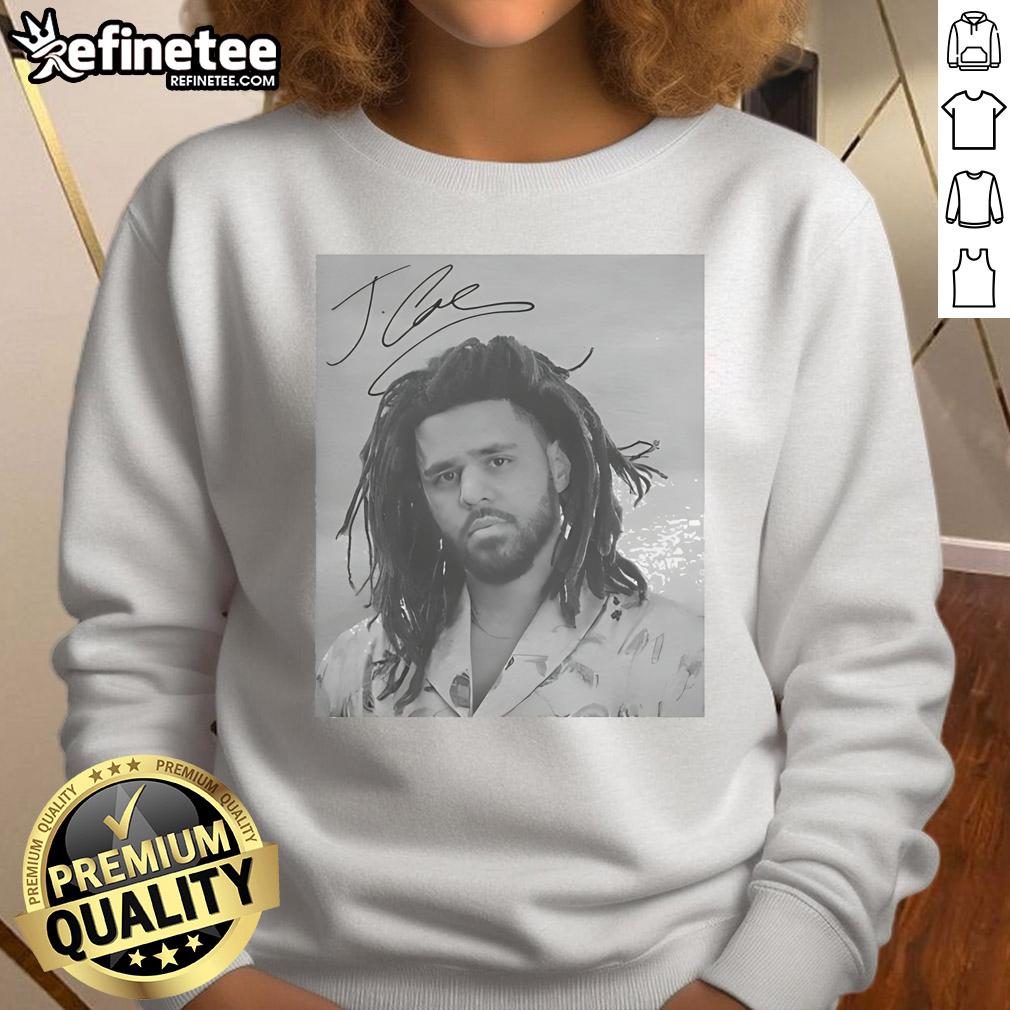 Premium J. Cole Sign Portrait Sweatshirt featuring a stylish design and vibrant colors perfect for fans.