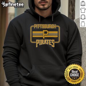 Premium Pittsburgh Pirates Fanfare Hoodie in black with team logo, perfect for fans showing their support.