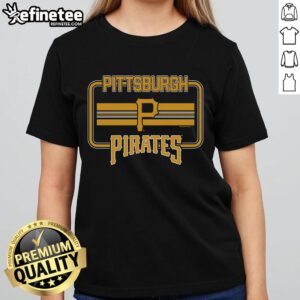 Premium Pittsburgh Pirates Fanfare Ladies Tee showcasing team colors and logo, perfect for game day and sports fans.