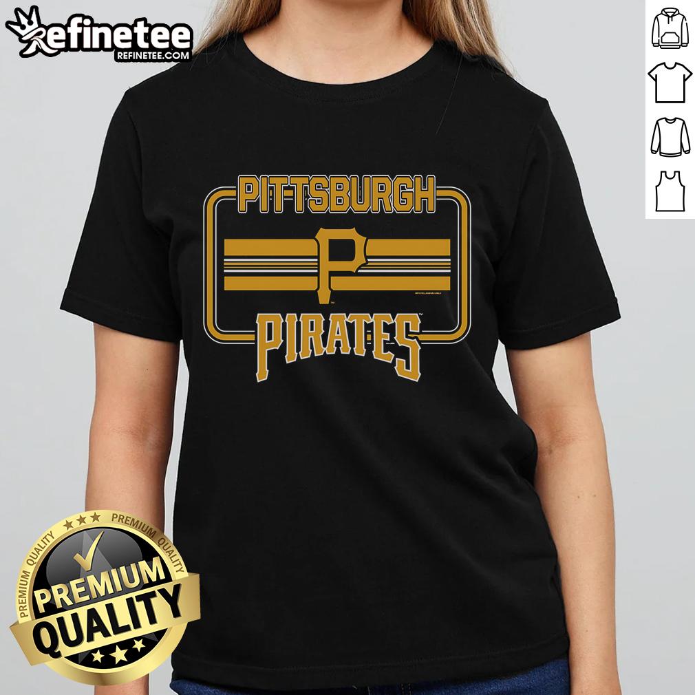 Premium Pittsburgh Pirates Fanfare Ladies Tee showcasing team colors and logo, perfect for game day and sports fans.