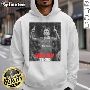 Premium R.I.P Diogo Jota Hoodie featuring stylish design and comfortable fit for fans of the football star.