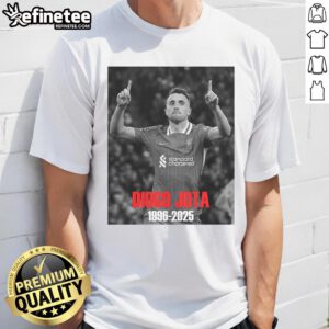 Premium R.I.P Diogo Jota T-Shirt featuring a stylish design in tribute to the football star, perfect for fans.