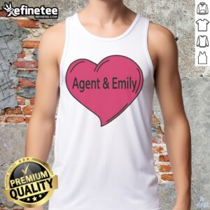 Pretty Agent and Emily Heart Tank Top featuring a stylish heart design in vibrant colors for trendy summer wear.