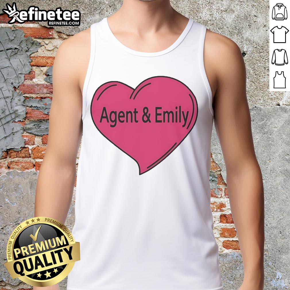 Pretty Agent and Emily Heart Tank Top featuring a stylish heart design in vibrant colors for trendy summer wear.