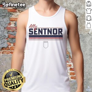 Top Ally Sentnor Stripe USWNTPA Tank Top in vibrant colors, perfect for casual summer wear and sports activities.