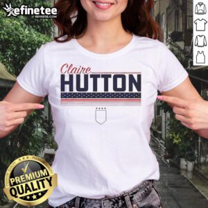 Top Claire Hutton Stripe USWNTPA Ladies Tee in vibrant colors, perfect for stylish casual wear and athletic activities.