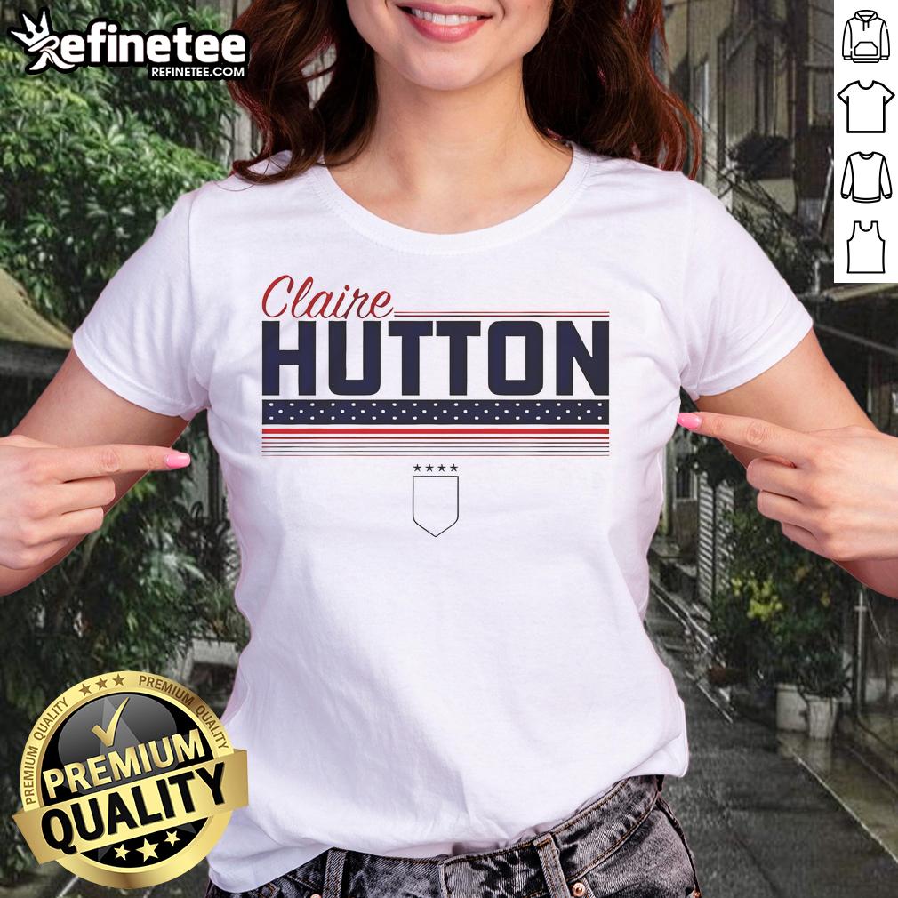 Top Claire Hutton Stripe USWNTPA Ladies Tee in vibrant colors, perfect for stylish casual wear and athletic activities.