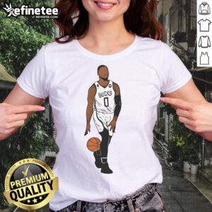 Top Damian Lillard Milwaukee Bucks basketball ladies tee in stylish design, perfect for fans and casual wear.
