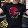 Awesome Football Helmet Dad T-Shirt featuring a bold helmet graphic, perfect for football-loving fathers and fans.
